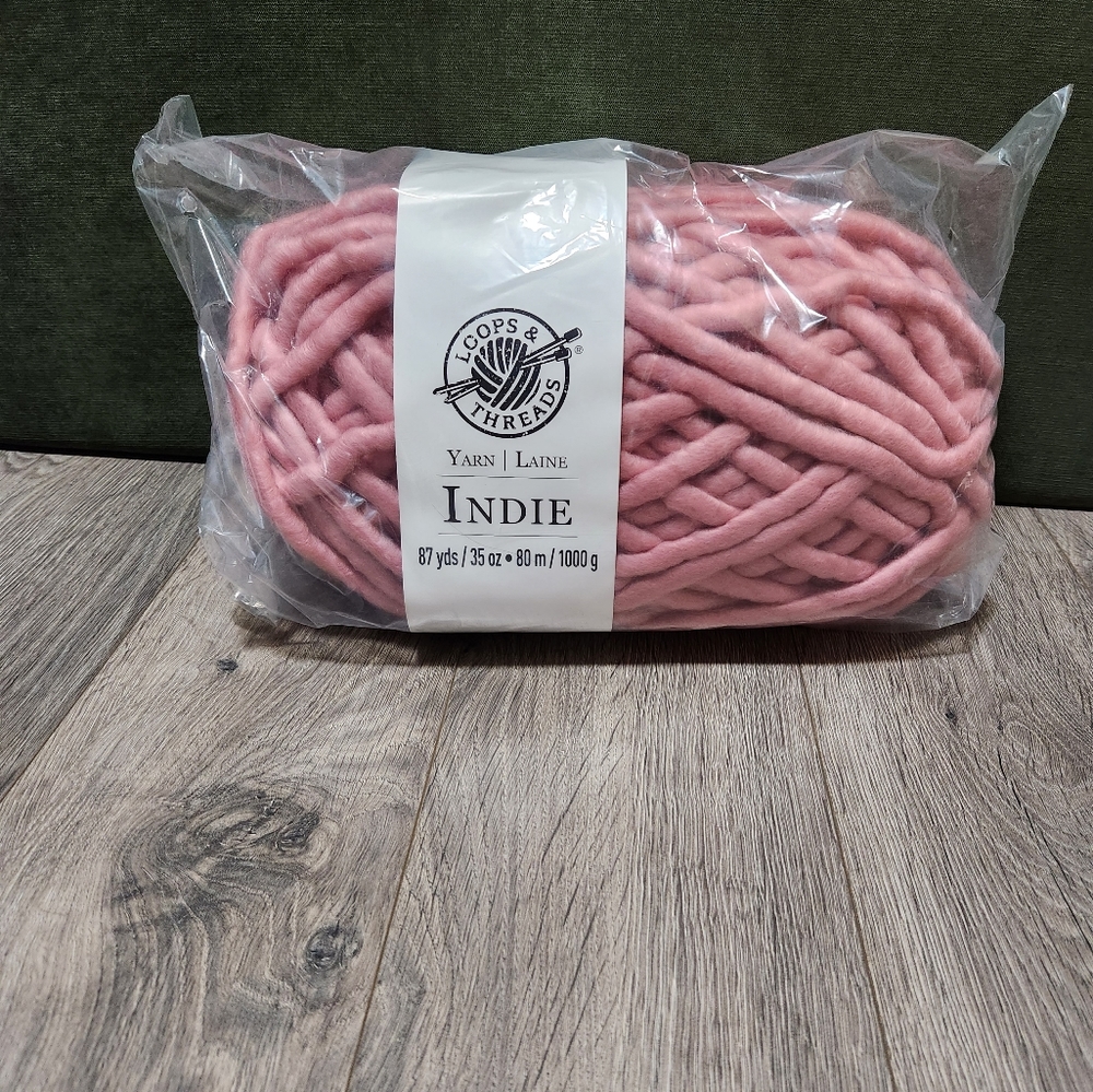 2/$15 (add 2 to bundle) Loops and Threads Indie in Dusty Pink